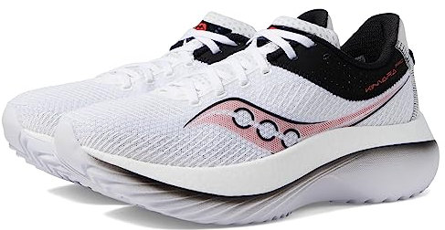 Saucony Men's Kinvara Pro Sneaker, White/Infrared, 7.5 UK
