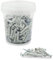 Virsus Secchiello con 150 Tasselli a muro in Nylon e 150 viti in acciaio 094, misura 6x30 mm, tasselli universali assortiti ad espansione, fissaggio su muratura, mattoni, cemento