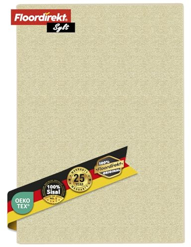 KARAT Sisal Teppich - Teppichläufer 80 cm breit - Naturfaser Läufer - Teppich für Wohnzimmer, Flur, Schlafzimmer - Sisalteppich Sylt (80 x 200 cm, Elfenbein)