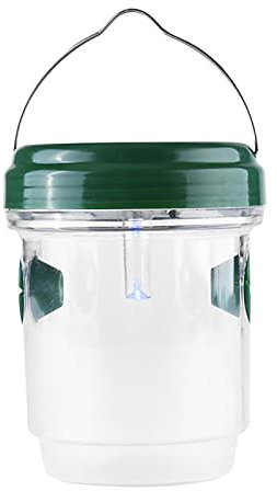 Joberio Wespenfalle,Wespenvernichter mit effektivem UV-Licht Outdoor - Perfekt zum Fangen von Wespen, Hornissen, Bienen, gelbe Jacke, wiederverwendbar