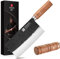 XINZUO 18cm Hackmesser, Geschmiedet 7Cr17MoV Edelstahl Chinesisches Kochmesser, Fleischmesser Profi Hackbeil Scharfe Klinge Küchenmesser, Padaukholz Griff mit Geschenkbox