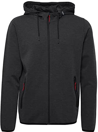 !Solid SDVidit Herren Sweatjacke Kapuzenjacke Hoodie mit Kapuze und Reißverschluss Taschen Regular, Größe:2XL, Farbe:Dark Grey Melange (1940071)