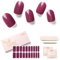 NAILOG Semi Cured Gel Nail Strips (20 Extra Long Stickers) | Glossy & Long Lasting Soft Gel Finish Wrap| Hourglass
