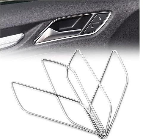 NVBHOF Interieur Zubehör Für A3 8V 2013-2020 Innentürgriffe Zierleisten Auto Styling Türklinke Rahmen Dekoration Rahmenabdeckung Aufkleber Auto Interieur Dekor