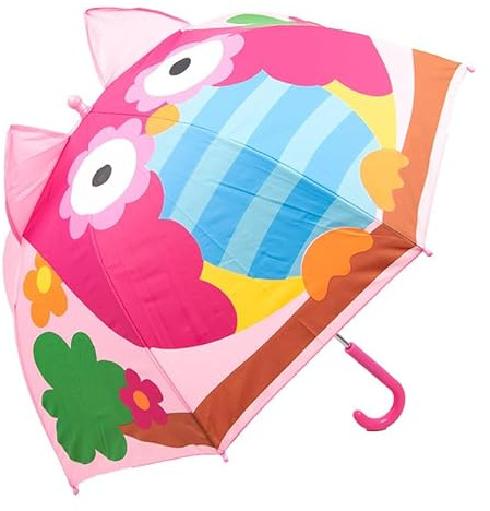 Kinderschirm | Regenschirm | Schirm | Ø 71 cm | Eule | Pink