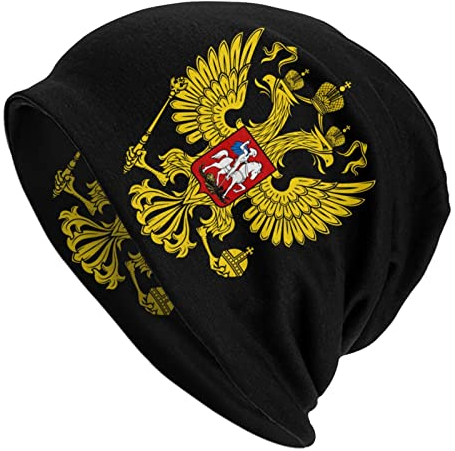 934 Beanie Russia Coat of Arms Thermo Strickmütze Unisex Beanie Winter Mütze Leichte Winter Mütze Für Sports Skating Sports