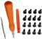 Fychuo Ring Doorbell Screws Replacement Security Screws with Screwdriver 16Pcs Spare Screws for Ring Doorbells Accessories Compatible with Video Door Bell Smart Doorbell T6/T15 Screw Set