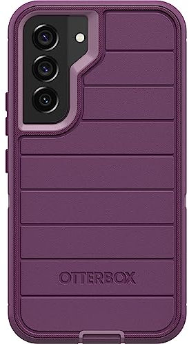 OtterBox Defender Series Schutzhülle für Samsung Galaxy S22 (nur Hülle), mikrobieller Abwehrschutz, Keine Einzelhandelsverpackung, Happy Purple 27-55584-4325-CO