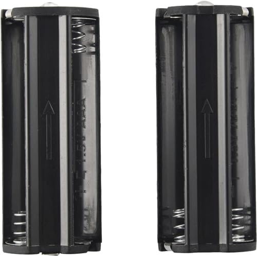 DPWOUM 2 Piece Black Battery Holder For 3 X 1.5 V AAA Batteries Flashlight Torch Batteries, Accumulators and Accessories