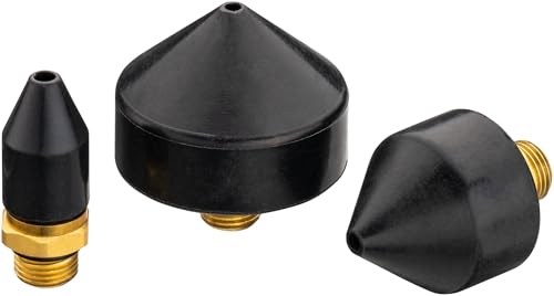 HAZET Konus Satz 9040-42/3, Für Druckluftreinigung von Leitungen, 3 Konusaufsätze 13, 25, 35 mm, Adaptierbar für 2-Wege Ausblaspistole 9040-4, Zum Lösen von Zündspulensteckern