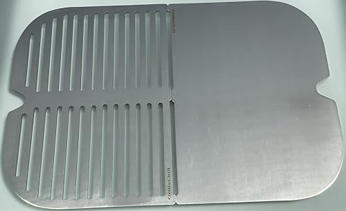 Grillrost/Grillplatte Plancha Edelstahl V2A 1.4301 Ersatzrost passt für Grill Weber Lumin + Lumin Smart