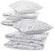 Baby Bettwäsche Set 90x120 cm + Bettzeug - Kinderbettwäsche Babybettwäsche mit Kissenbezug 60x40 aus Baumwolle Eulen mit Hellgrau