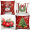 Kissenbezug Weihnachten 45 x 45cm 4er Set Weihnachtsdeko Kissenbezüge, Kissenhülle Weihnachten, Weihnachtsdeko Rot Kissenbezug für Christmas Decorations Indoor, Sofa, Schlafzimmer, Couch Pillow