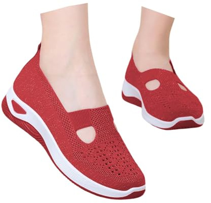 Gyaimxfu Chaussures orthopédiques pour femmes, sans lacets, légères et confortables, amortissement accru et soulagement des pieds, pour la marche