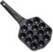 Amosfun 2 Stück 14 Backgeschirr Mini-Pfannkuchenpfanne Krakenball-Hersteller antihaft backblech non stick pan Pfanne mit Pfannkuchenbällchen Oktopus-Fleischbällchen-Form Harzgriff Black