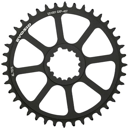 EVOSID Rennrad-Kettenblatt, 40T, 42T, 44T, 46T, 48T, 50T, Kettenrad, Direktmontage, Offset, 3 mm, schmal, breites Kettenblatt, direkte Montage, 8–12 Gänge, für SRAM GXP Kurbelgarnitur (44T)