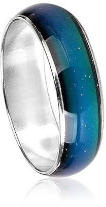 Xoeryoy Emotionsgefühl magischer Ringstimmungsfarbe Veränderliche Legierungsringfarbe ändern Finger Ring Schmuck für Männer Frauen