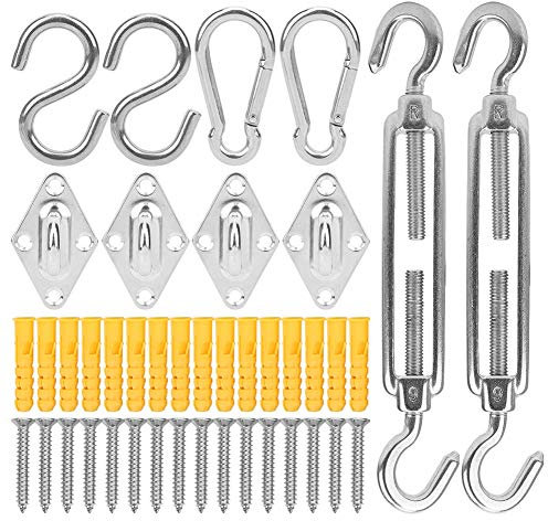 Stainless Steel Boat Awning Hardware Fitting Rhombus Buckle Spring Hook Accessories for Outdoor Sun Shade Setting Sail