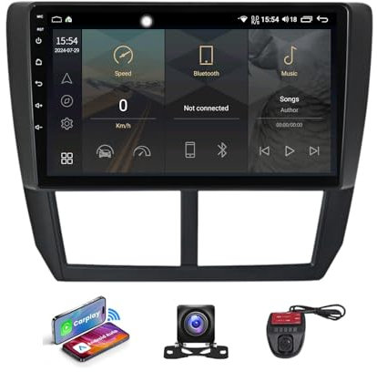 Android 13 Car Stereo Bluetooth 5.0 for Subaru Forester 3/Impreza 2007-2013 9 inch Touch screen Radio Player Built-in SWC 4G WIFI DSP Car Play Android Auto GPS Nav FM RDS Car Radio(NF-1)