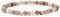 Echtes Botswana Achat Edelstein Armband mit runden 4mm Perlen - verschiedene Längen - Heilstein Schutzstein Edelsteinarmband Glücksbringer Talisman Geschenk (Botswana A., 15CM)
