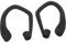 KOCKSHION 1pair Silicone Ear Hooks for Earbuds Anti- Sports for Running Gym Jogging and Cycling Compatible Earphones