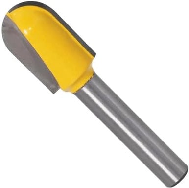 1PC 6mm Shank 1/4Shank Router Bits Set Core Box Bit Rounf Nose Bit 90 Degree V-Groove Bit for Woodworking Tools(NO7 6mm Shank)