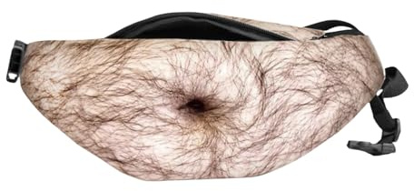 GWAWG Lustige Gürteltasche für Herren, Bauchtasche, modisch, mit verstellbarem Gürtel, lustige Geschenke für Erwachsene, Halloween, Geburtstag, Weihnachtsfeier, 6, 6 cm, Spaß