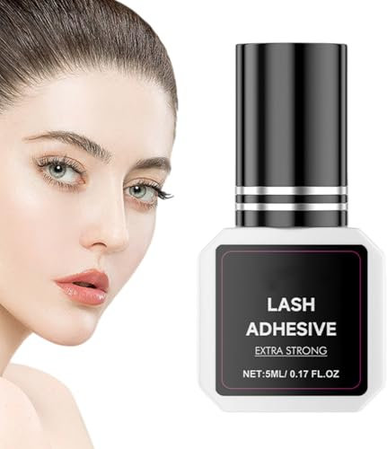 Colle à cils – Formule claire, séchage rapide | 5 ml de colle à cils hypoallergénique réutilisable pour cils volumineux, colle agréable à porter pour maquillage professionnel et