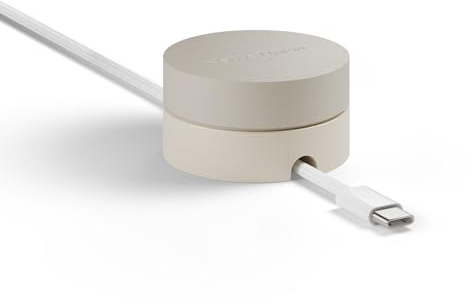 Native Union Weighter – Cable Weight/Holder Desk Accessory for Workspace or Nightstand – Non-Slip Cable Organizer – Metal and Silicone Design – For All Cables including USB-C & Lightning (Sandstone)