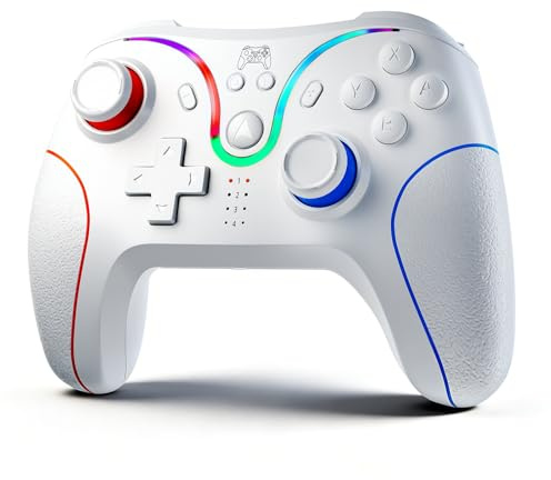 Manette Pro Sans Fil pour Switch/Switch 2/PC, Joysticks et Gâchettes à Effet Hall/Touches Programmables/Vibration Double/Turbo/Gyroscope 6 Axes/Fonction de Réveil, Manette Précise Ergonomique pour Gam