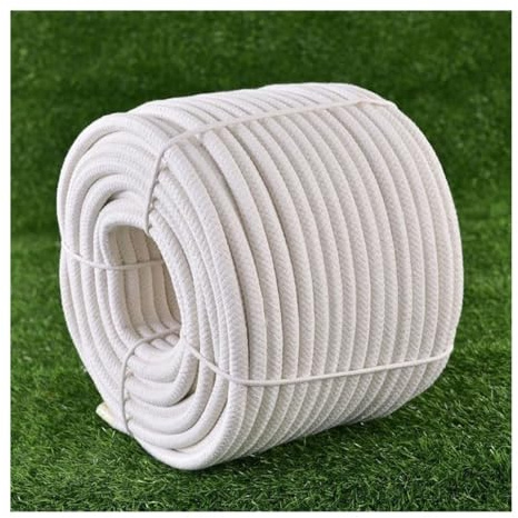 Corde tressée en coton naturel de 10 à 40 mm d'épaisseur, 10 à 50 m, corde blanche multifonction pour corde à linge, camping, artisanat, balançoire, tentes, hamacs, remorquage, décoration de bateau (D