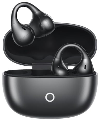 realme Buds Clip Open-Ear Auricolari Wireless, Driver Dual Magnet da 11 mm, Audio spaziale 3D, 36 ore di riproduzione, AI ENC, IP55, 45 ms a bassa latenza (Titanio)