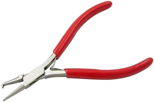 Professional Split Ring Pliers for Jewellery Making, Beading and Crafts, PVC Handle, Stainless Steel, 14cm