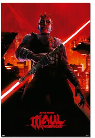 Grupo Erik Star Wars Poster Darth Maul Shadow Lord - 91,5x61cm - Versand gerollt - Coole Poster, Kunstposter, Wandposter & Drucke