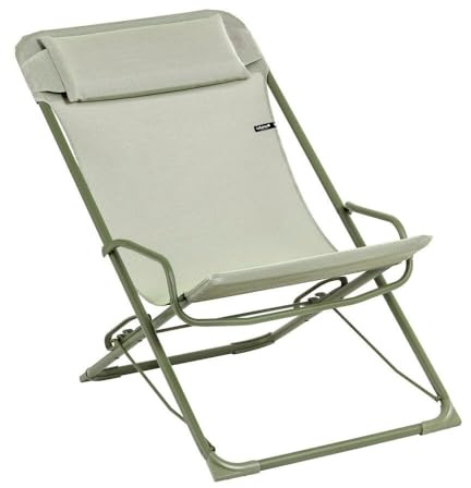Lafuma MOBILIER - Klappbarer Schaukel-Liegestuhl - Transaswing - Batyline® Iso - Grün Moss LFM5395_9874-5 Jahre Garantie