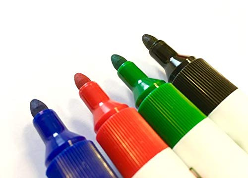Uno Strategy SL Assorted Colours Dry Wipe Markers [Pack 4]