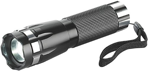 PEARL Taschenlampe Batterie: Focus 3-W-Cree-LED-Taschenlampe LTL-315 IP54 (superhelle LED, Flashlight, Arbeitsleuchte)