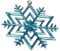 Schnabel-Zinn Stern Weihnachtsanhänger farbig, blau