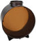 WoodWick Marine Laterne Bullauge für Kerzen (bis 623 g), Metall, Bronze/braun, 23 x 23 x 28 cm