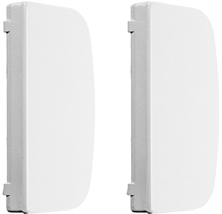Spares2go Evaporator Door Handle for Logik LUR55S13 LUR55W13E Fridge Freezer (Pack of 2, Handles)
