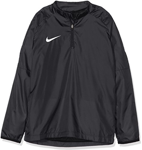 Nike Academy18 Shield Drill Top, T-Shirt A Manica Lunga Bambino, Black/Black/(White), XS