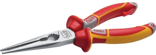NWS 140-49-VDE-205 VDE Flachrundzange Werkzeugstahl 205 mm