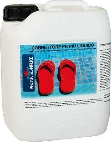 PISCINA SEMPLICE Régulateur pH Plus pour Piscine LAPI Liquide 5 l, Produit Alcalinité Piscine