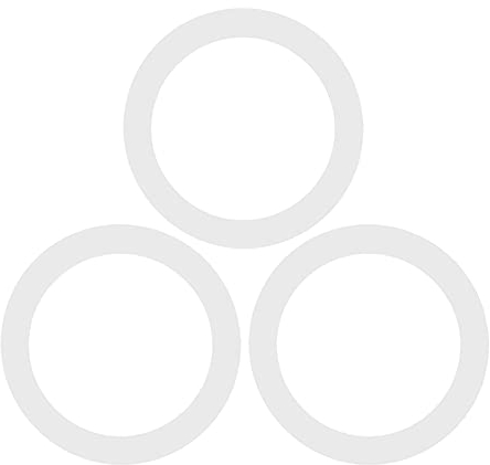 Argon Tableware Glass Storage Jar Seals - Large / 8.5cm - 6 Pack - Orange - Silicone Food Preserving Containers Airtight Container Ring