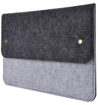 LANTIAN Laptop Bag 11 13 14 15.6 17.3 Color Blocking Wool Felt Laptop Sleeve Pouch Notebook Bag Men Women