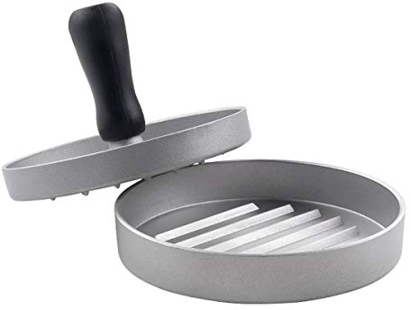 Metaltex 251726000 Burgerpresse, Aluminium, Grau