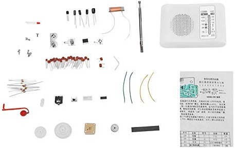 Kit de Bricolaje Radio Am/FM, Kit de Bricolaje Radio Doble Banda CF210SP Kit de Montaje electrónico Radio FM 76-108MHz Am 525-1605KHz