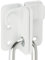 Sayayo Chiavistello Catenaccio Porta Serratura Porta Con Foro Per Lucchetto, Solido Acciaio Inossidabile, Bianco, EMS3005-W