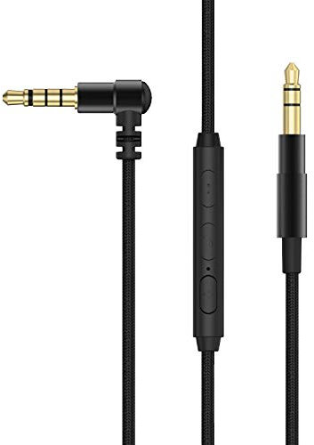 Cubilux Braided Headphone Replacement Cable with MIC Compatible with Sony WH-1000XM5/XM4/XM3/XM2/XB910N/XB900N/XB700/CH910N/CH710N/CH700N/H900N MDR-XB950B1/XB950BT/XB950N1/1000X/100AAP/10RNC, 4 Feet