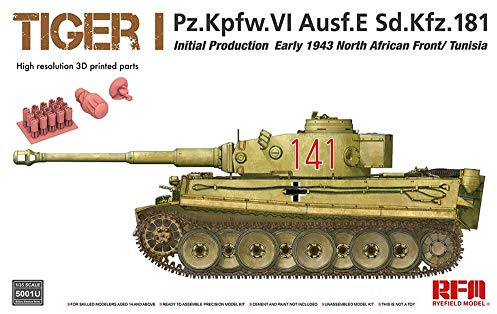 Rye Field Model Modellbau Panzer Tiger I Pz.kpfw.VI Aust.e SD.kfz.181 Initial Production, Early 1943 North African Front/Tunesien